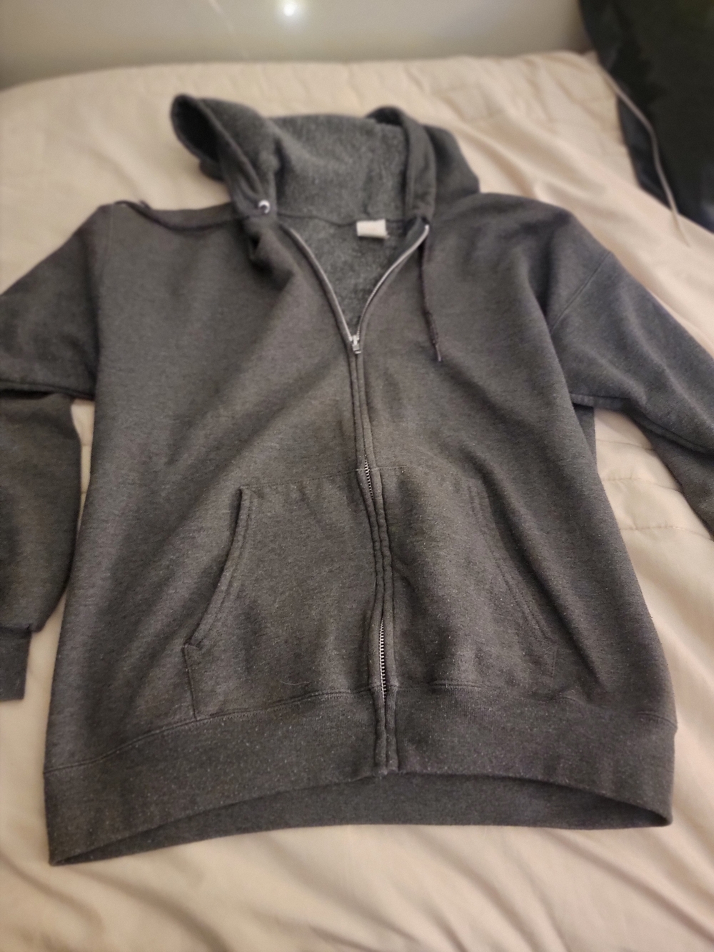 Hanes Men's Dark Charcoal Full-Zip Hoodie